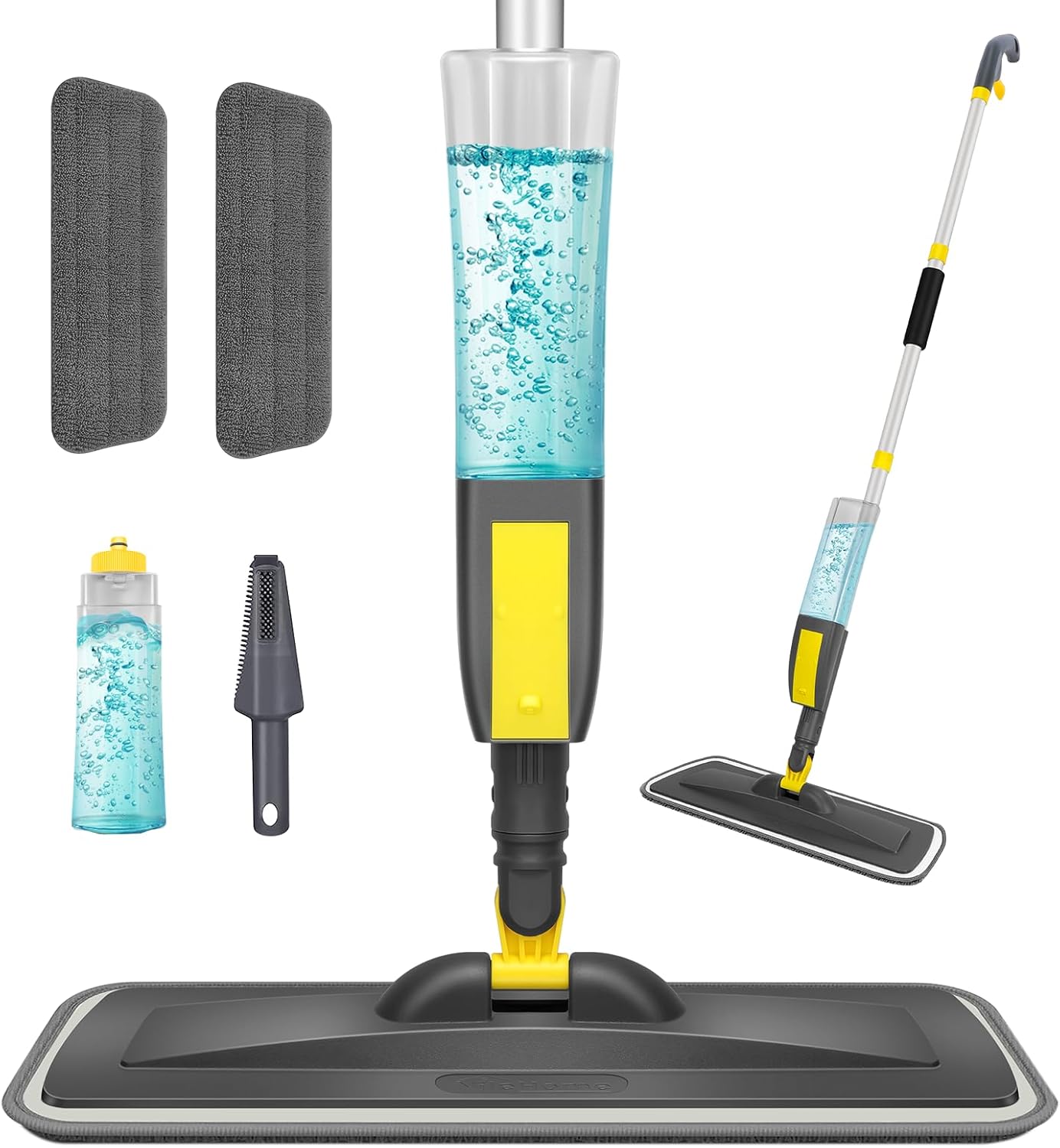 Spray Mop with 400ml Refill 2 Replaceable Pads