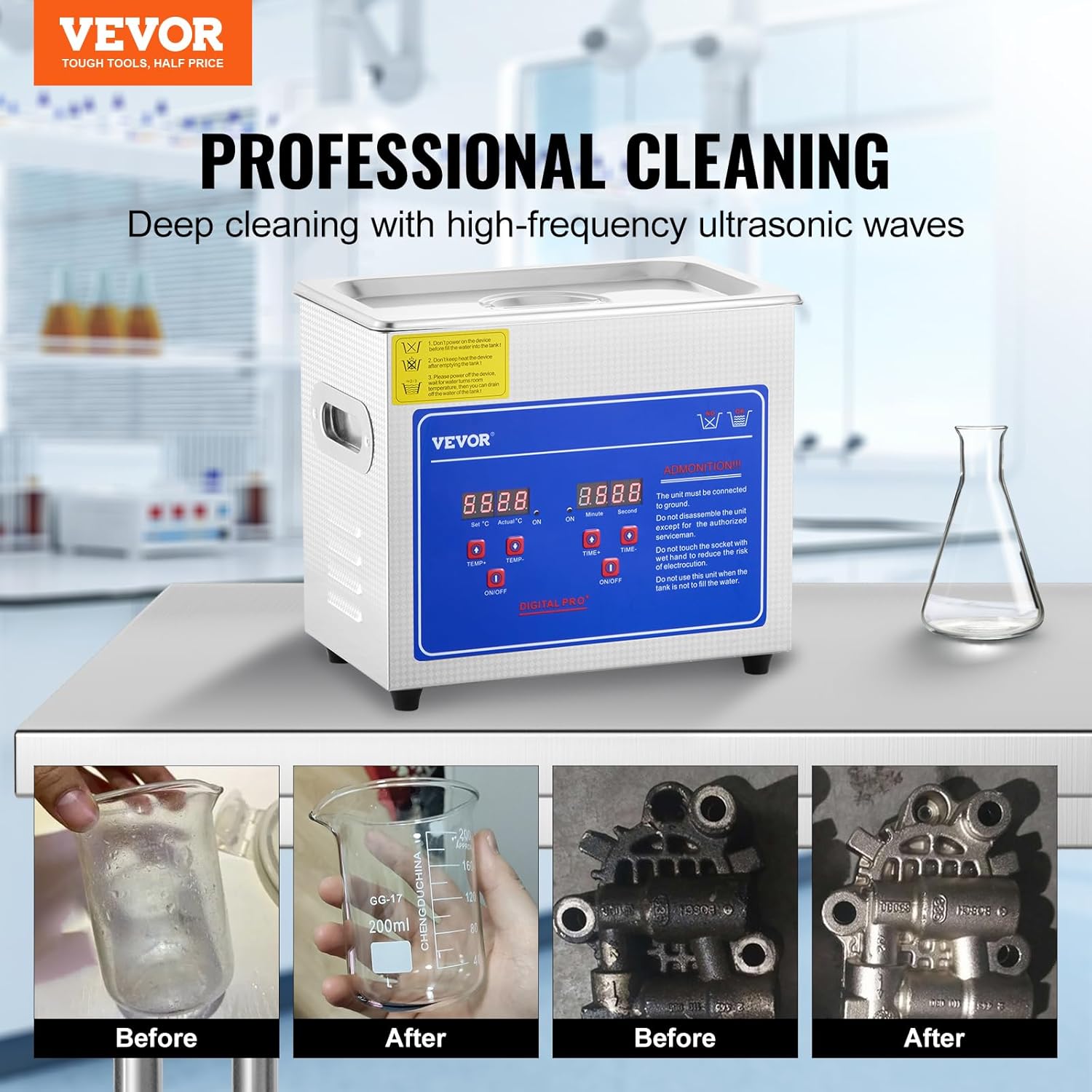 VEVOR 3L Ultrasonic Cleaner