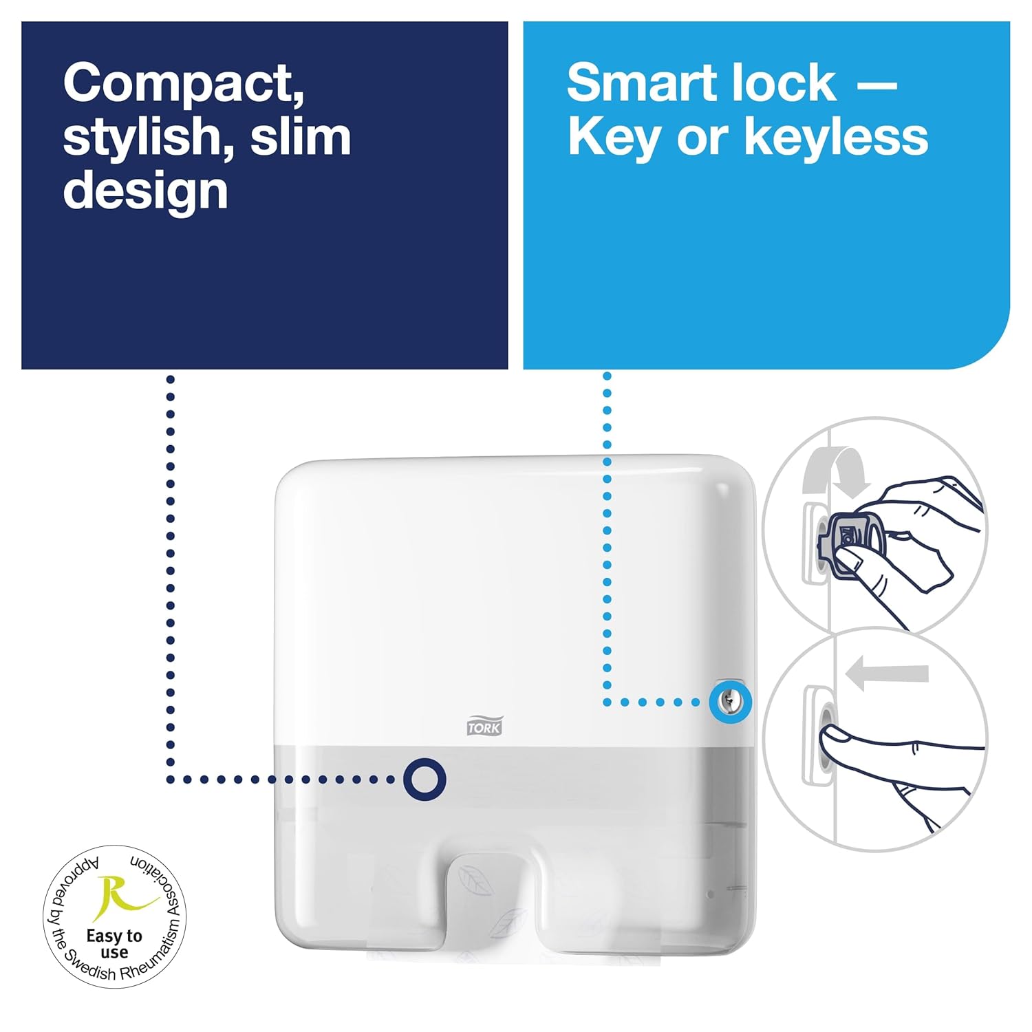 Tork Xpress Mini Multifold Hand Towel Dispenser - White