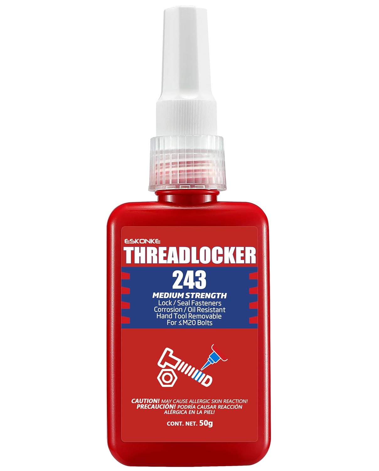 ESKONKE Blue Thread Locker Secure Long-Lasting