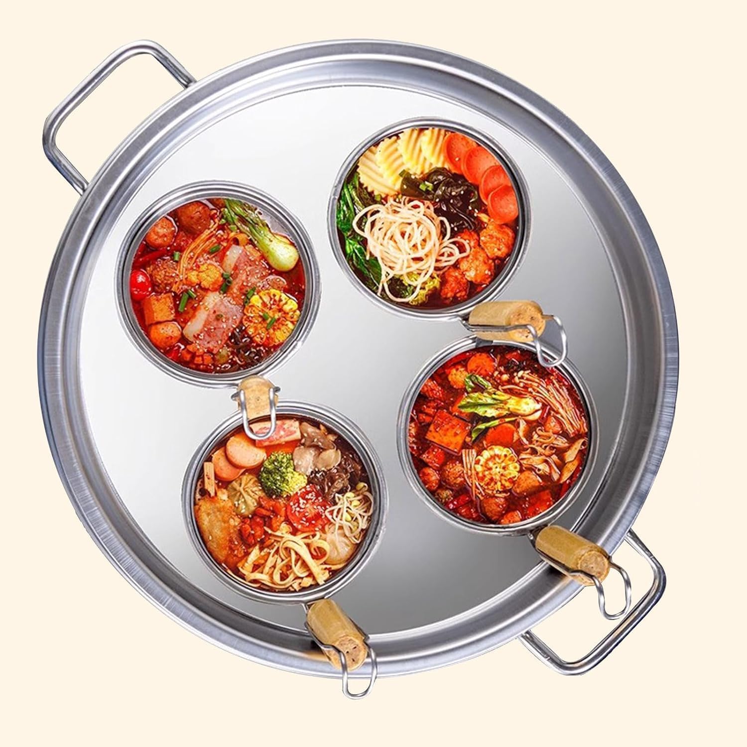 DAOUXIAOSP Durable Stainless Steel Commercial Pasta Cooker with Strainer