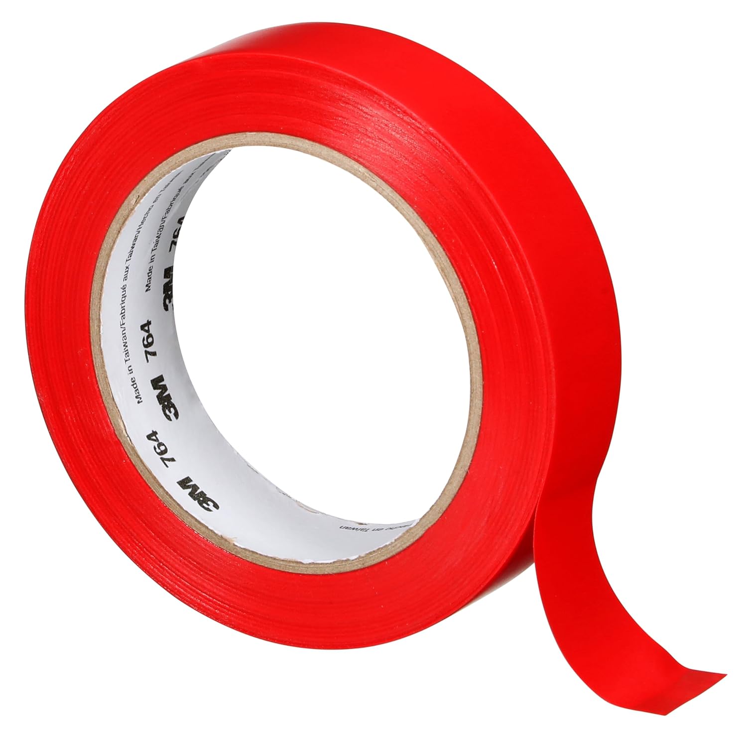 3M Safety Vinyl Tape 1 in x 36 yd Red - Social Distancing
