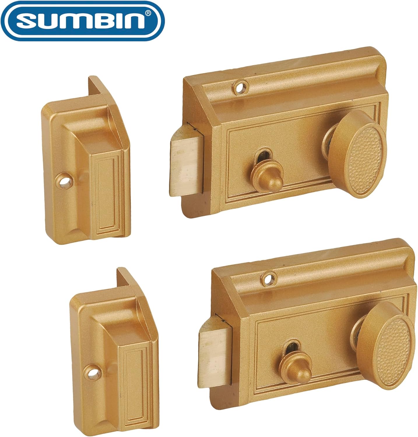 Secure Front Door Lock Set for Gold Finish