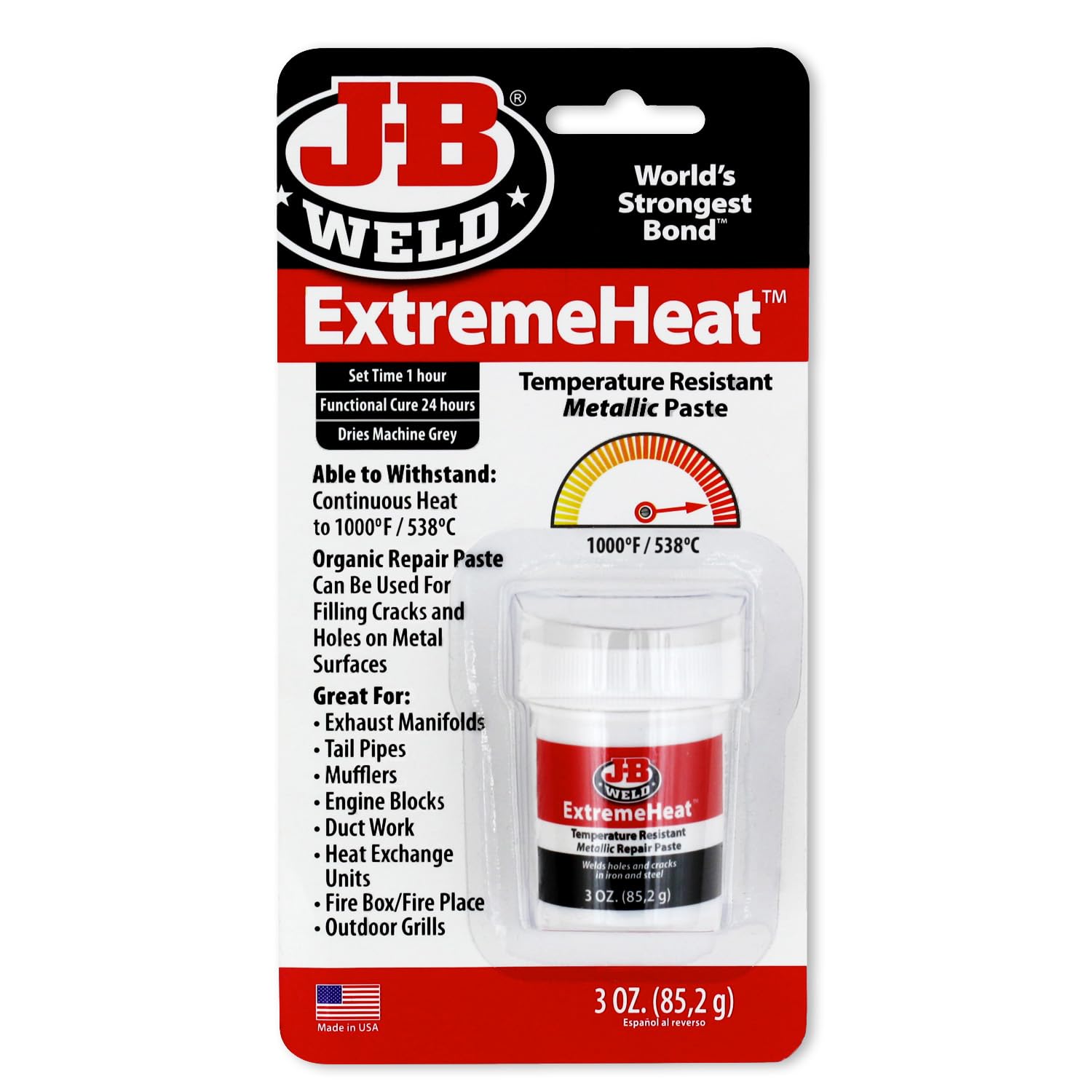 J-B WeldExtreme Heat Adhesive Paste for High-Temperature Repairs