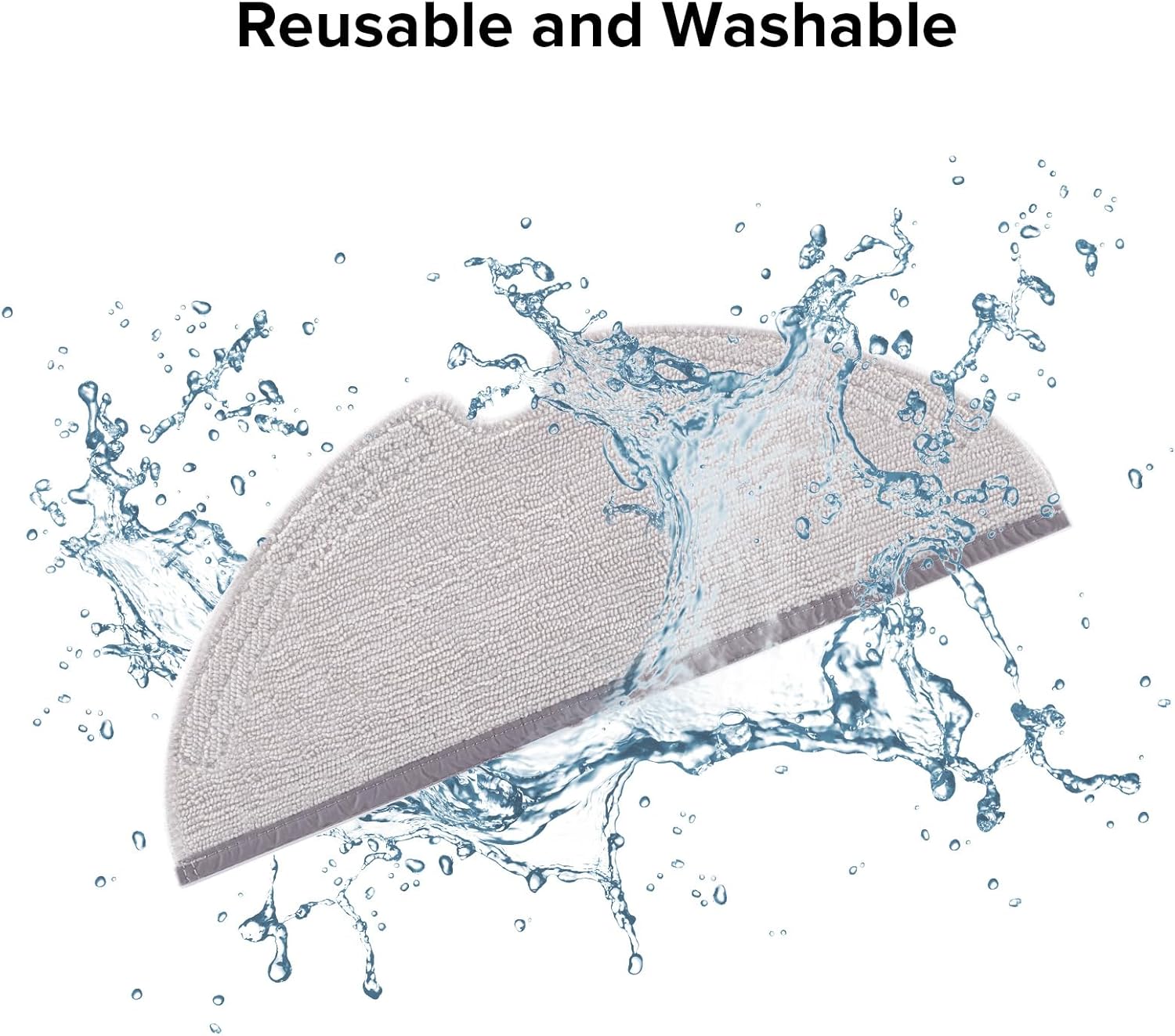 Roborock Mop Cloth 2-Packs with Microfiber