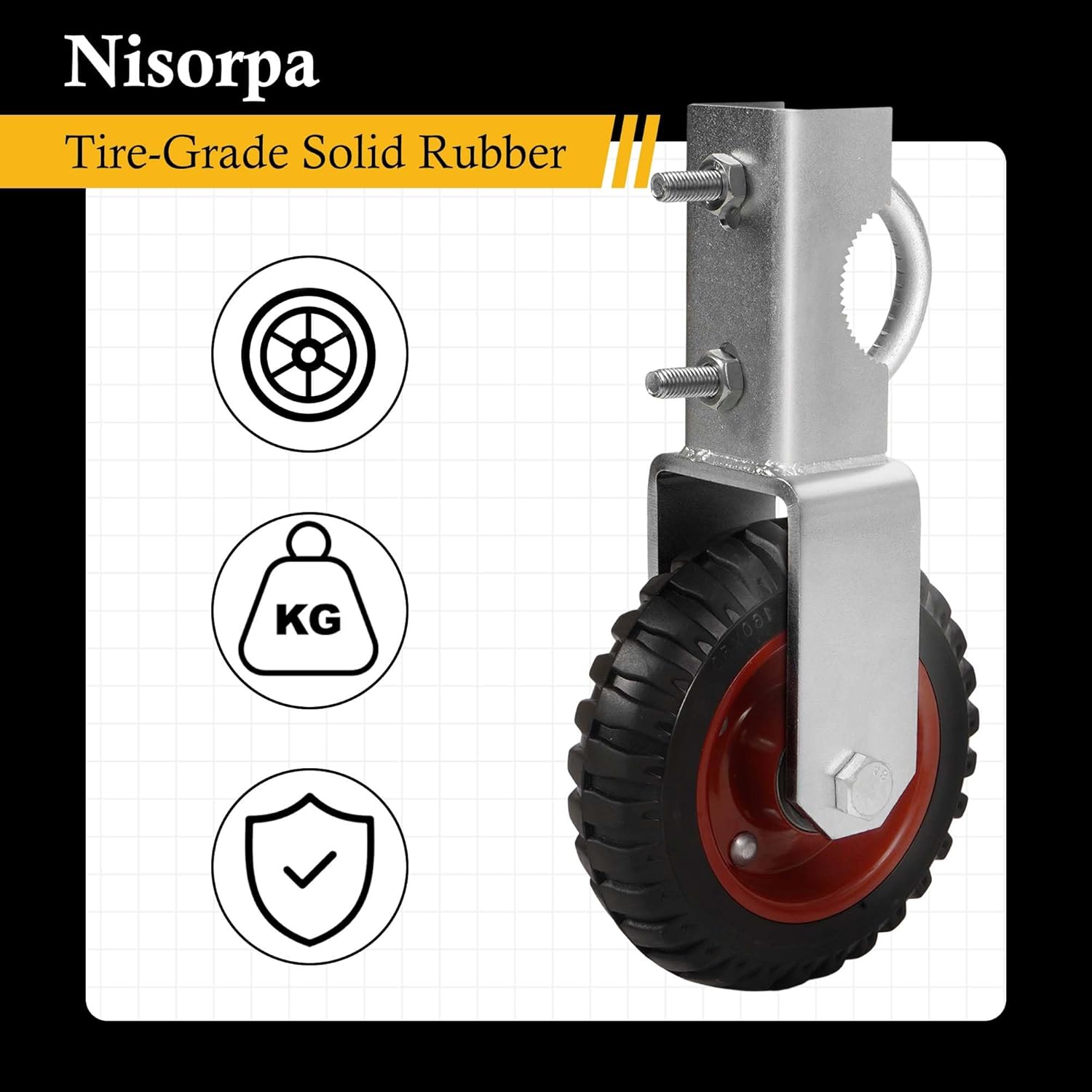 NisorpaFarm Gate Wheels 2-Pack