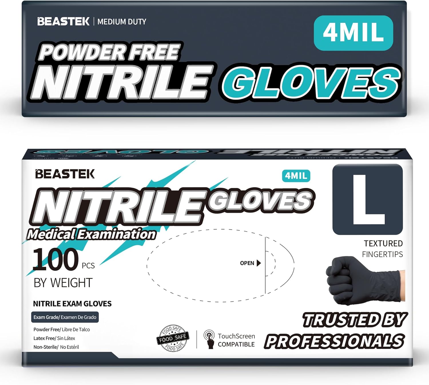 Secure Grip Latex Powder-Free Exam Gloves 4 Mil