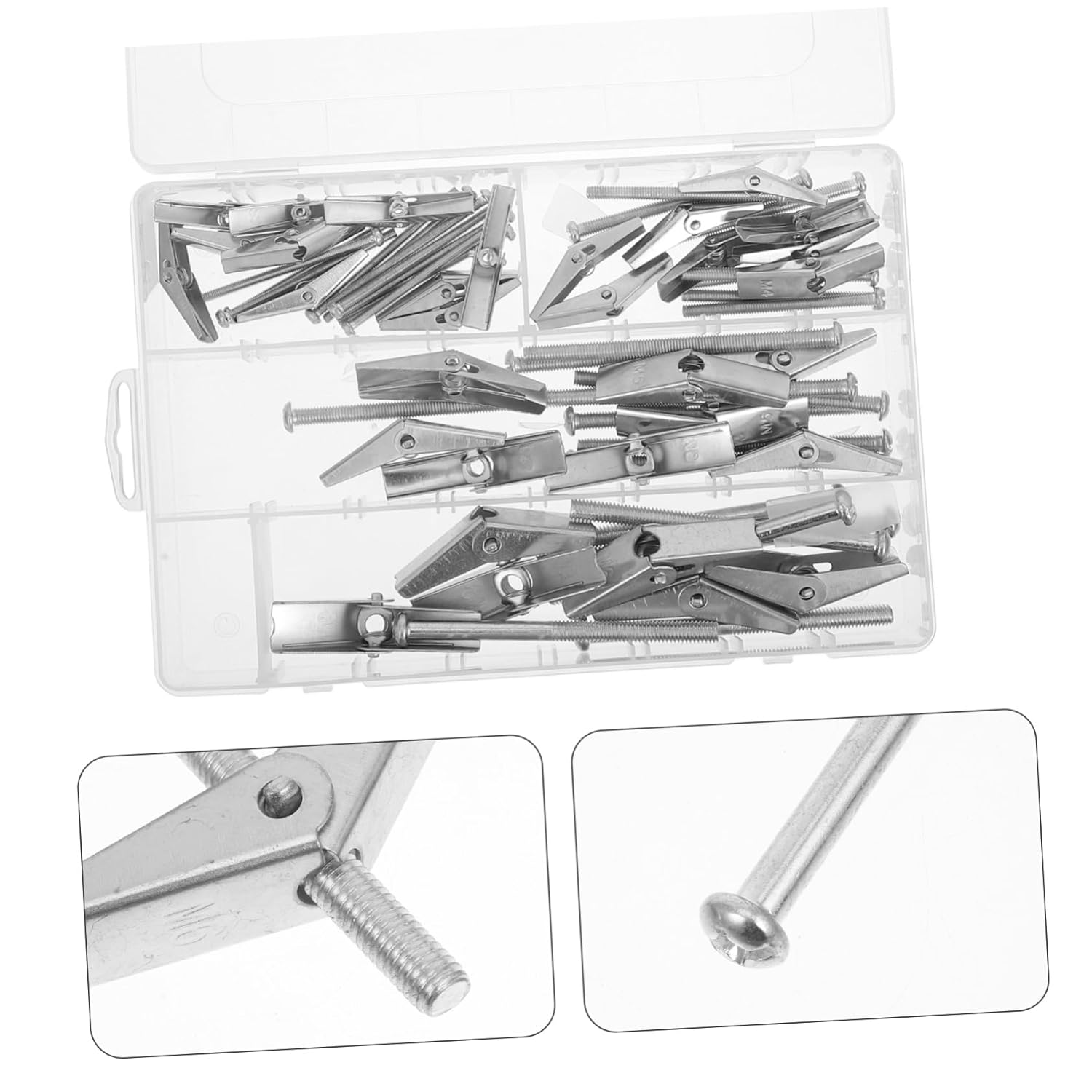 Secure Fastening with 32-Piece Military-Grade Metal Anchor Set