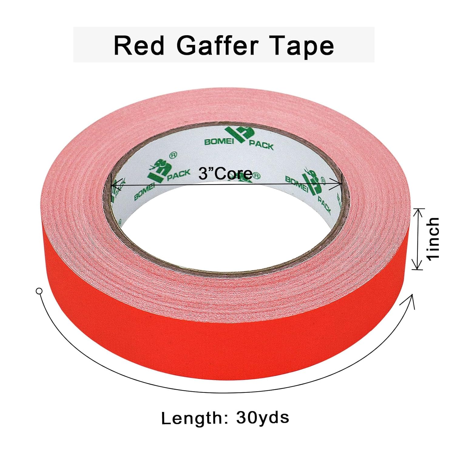 Secure Non-Reflective Gaffer Tape for Labels and More