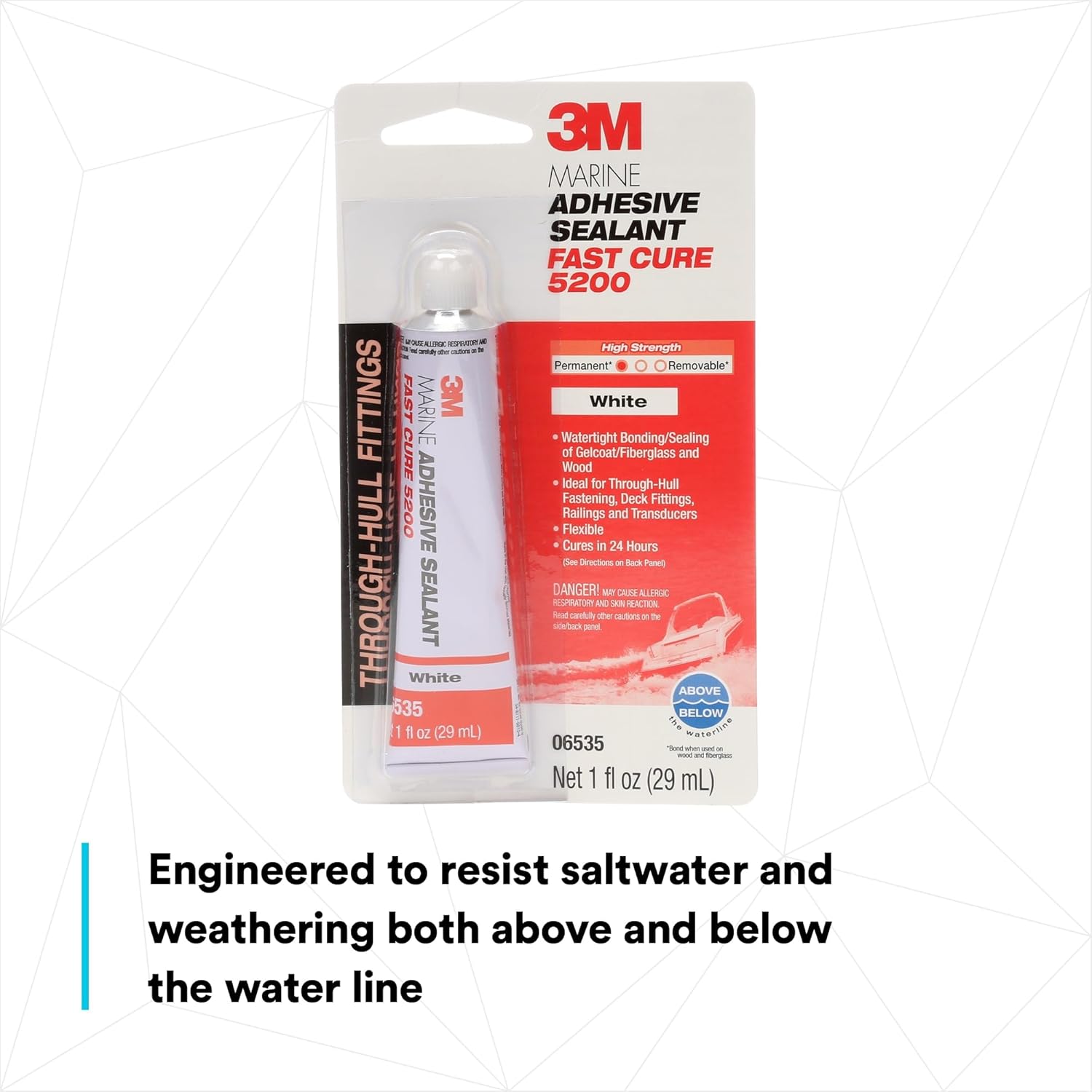 3M Marine Adhesive Sealant Fast-Cure Window Marine