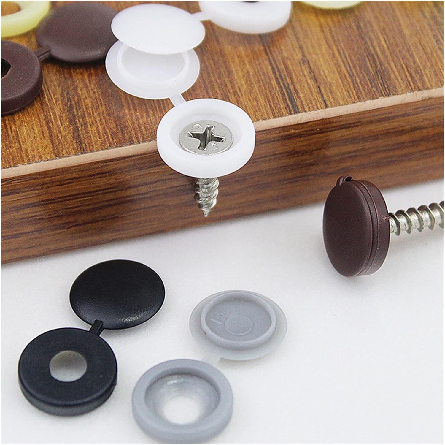 Perfect 100 PCS Plastic Screw Cover for Home Office Use