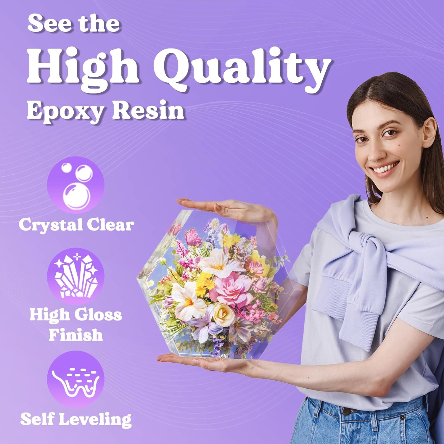 12 Gallon Crystal Clear Epoxy Resin Kit by LETS RESIN