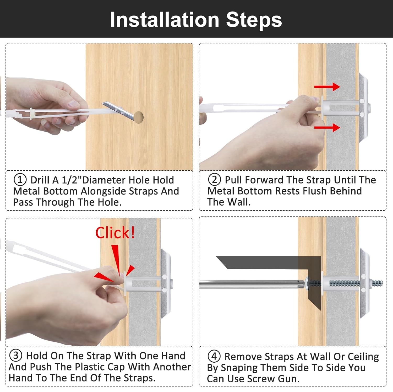 Durable 316 to 24 Hollow Wall Anchors