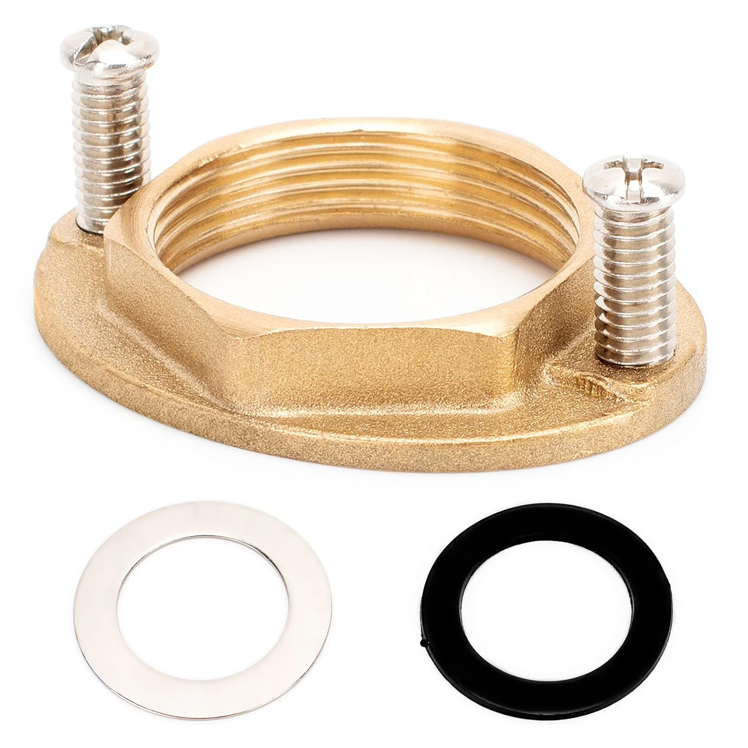 Clouhead 4 Set Brass Faucet Lock Nut Inner Diameter 32mm