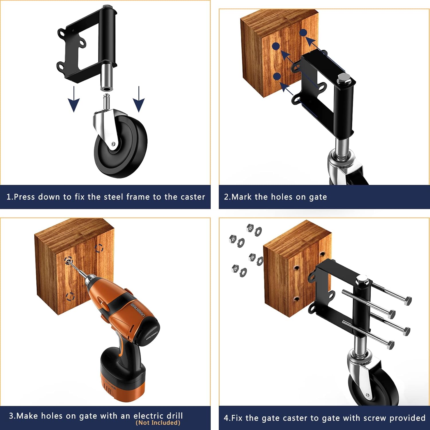 Heavy Duty Gate Wheels for Smooth Operation