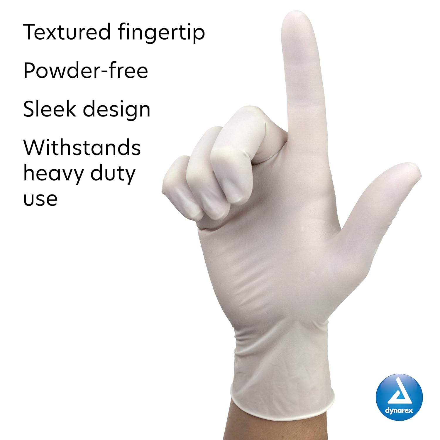 Safe-Touch Disposable Latex Exam Gloves Powder-Free Bisque
