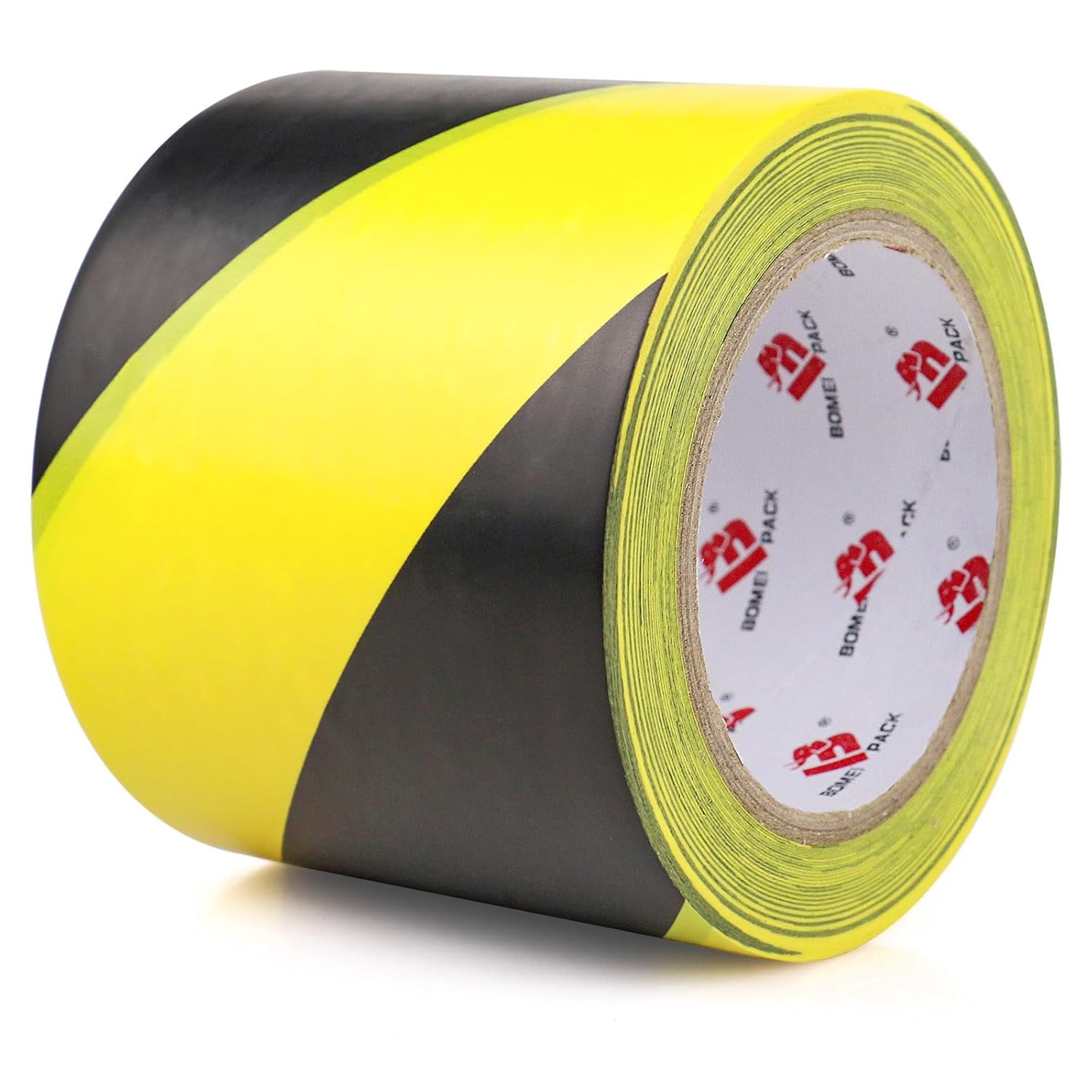 4-inch x 108ft Black Yellow Floor Marking Tape for Safety