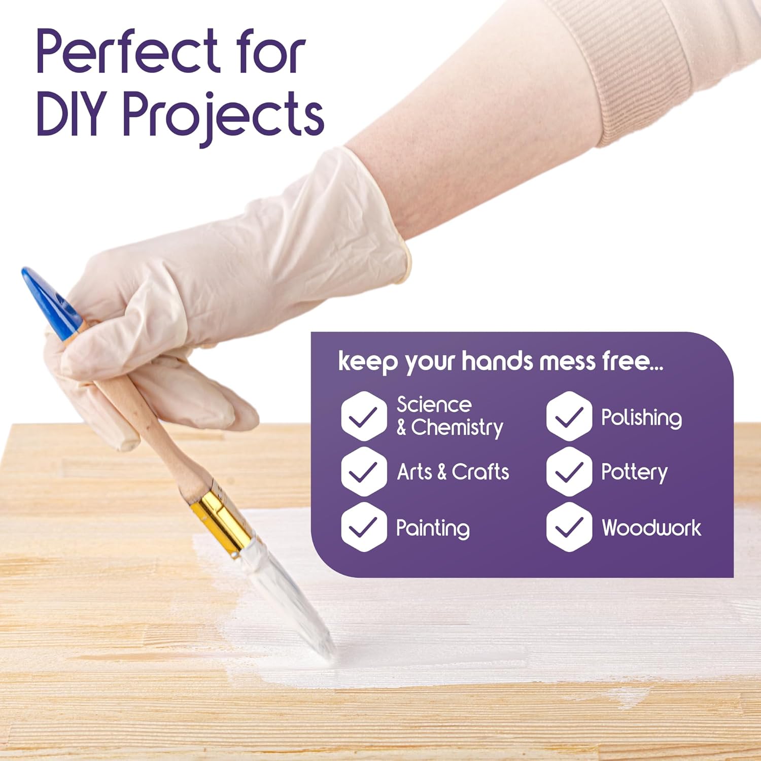 Premium Stretch Vinyl Exam Gloves Original Quality Latex Free 1000 Count Large