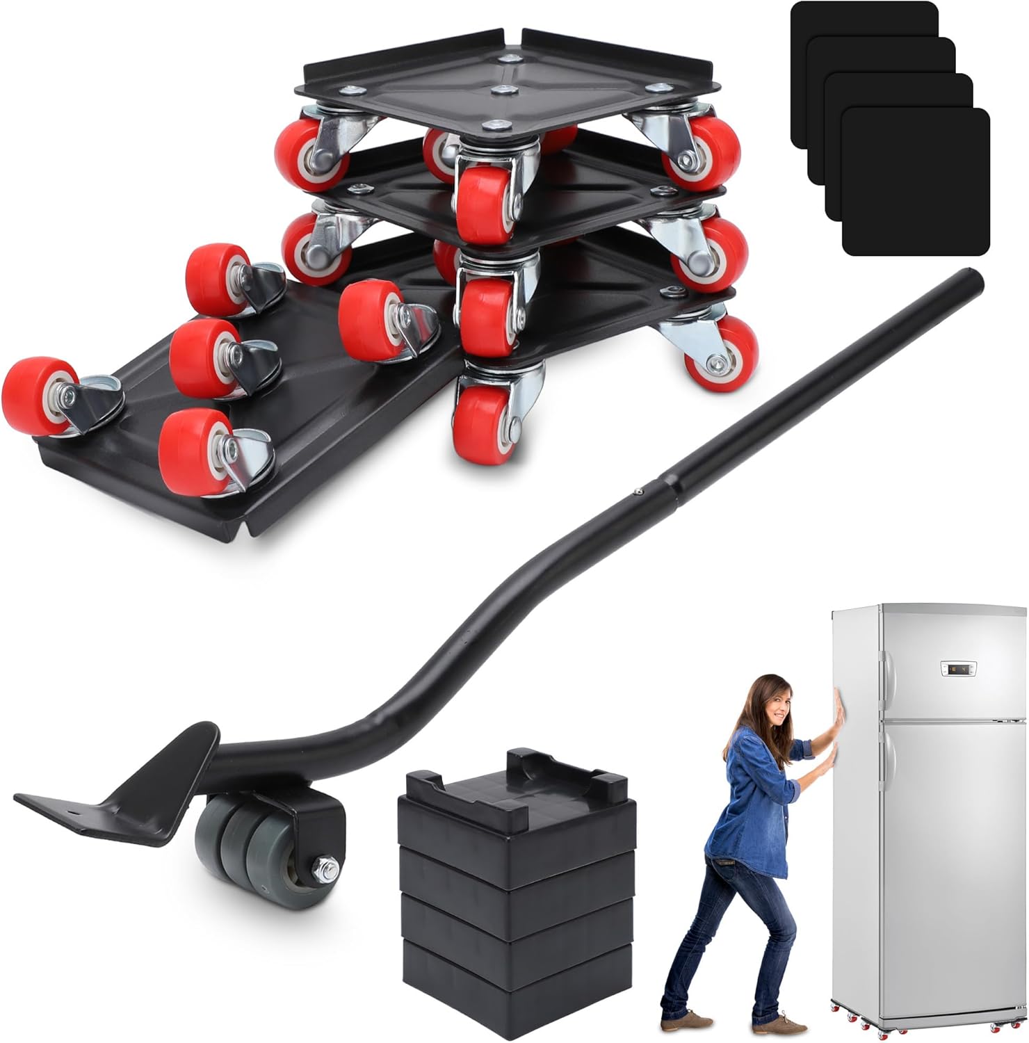 Secure Heavy-Duty Furniture Mover with Wheels