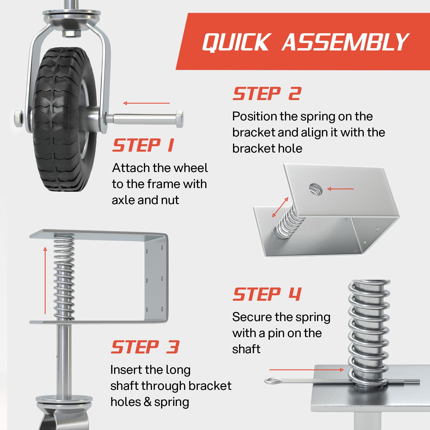 Effortless Gate Wheel for Heavy-duty Use