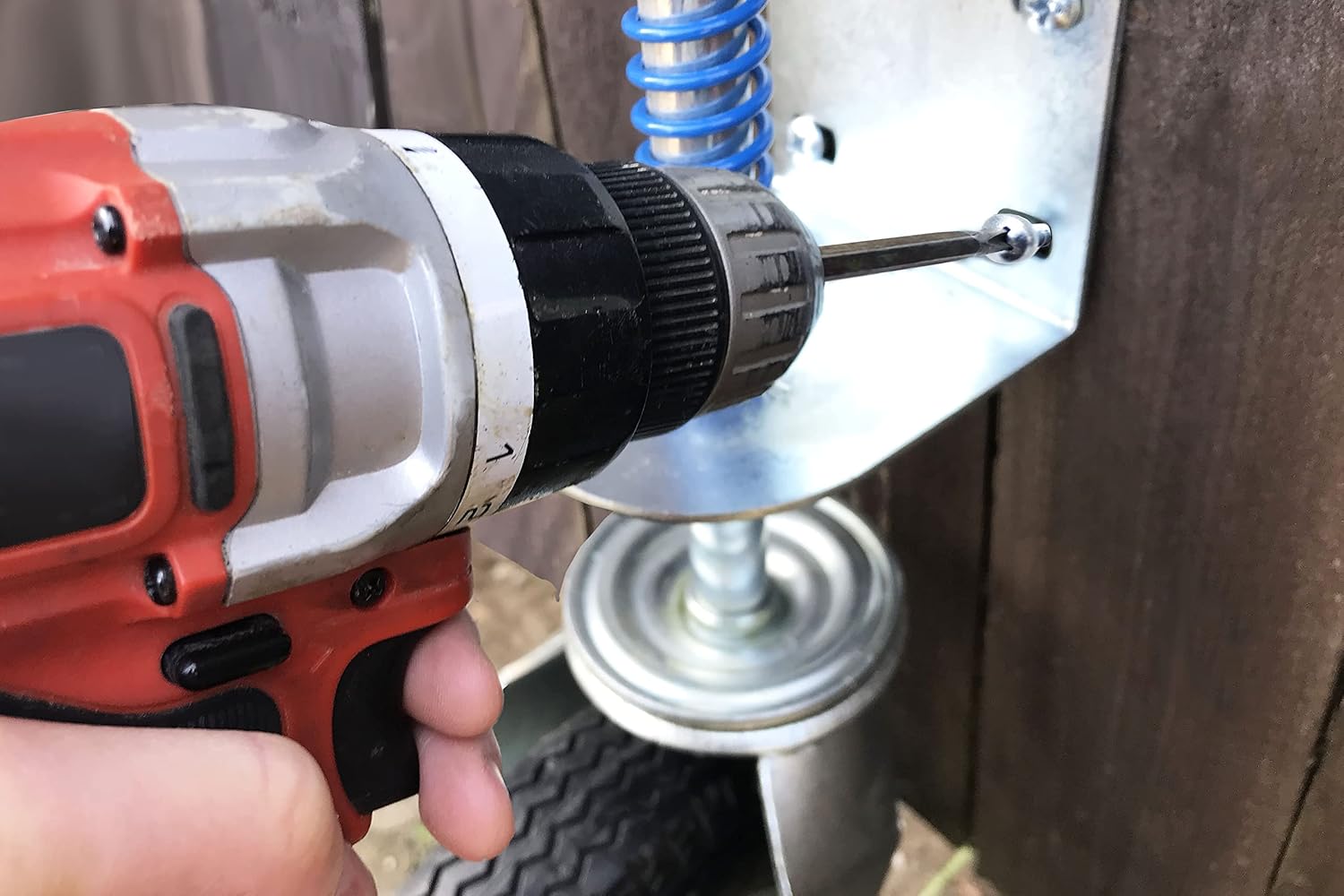 8-Inch Pneumatic Spring-Loaded Gate Caster 200-LB Load Capacity
