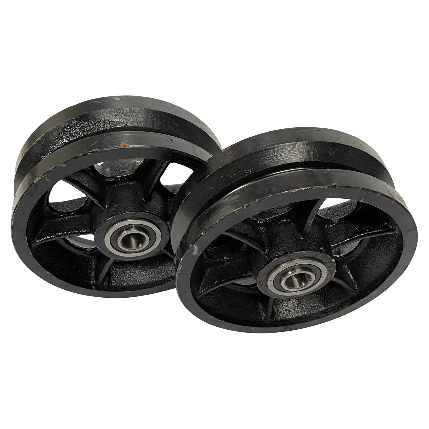 Premium Cast Iron V-Groove Wheel Set