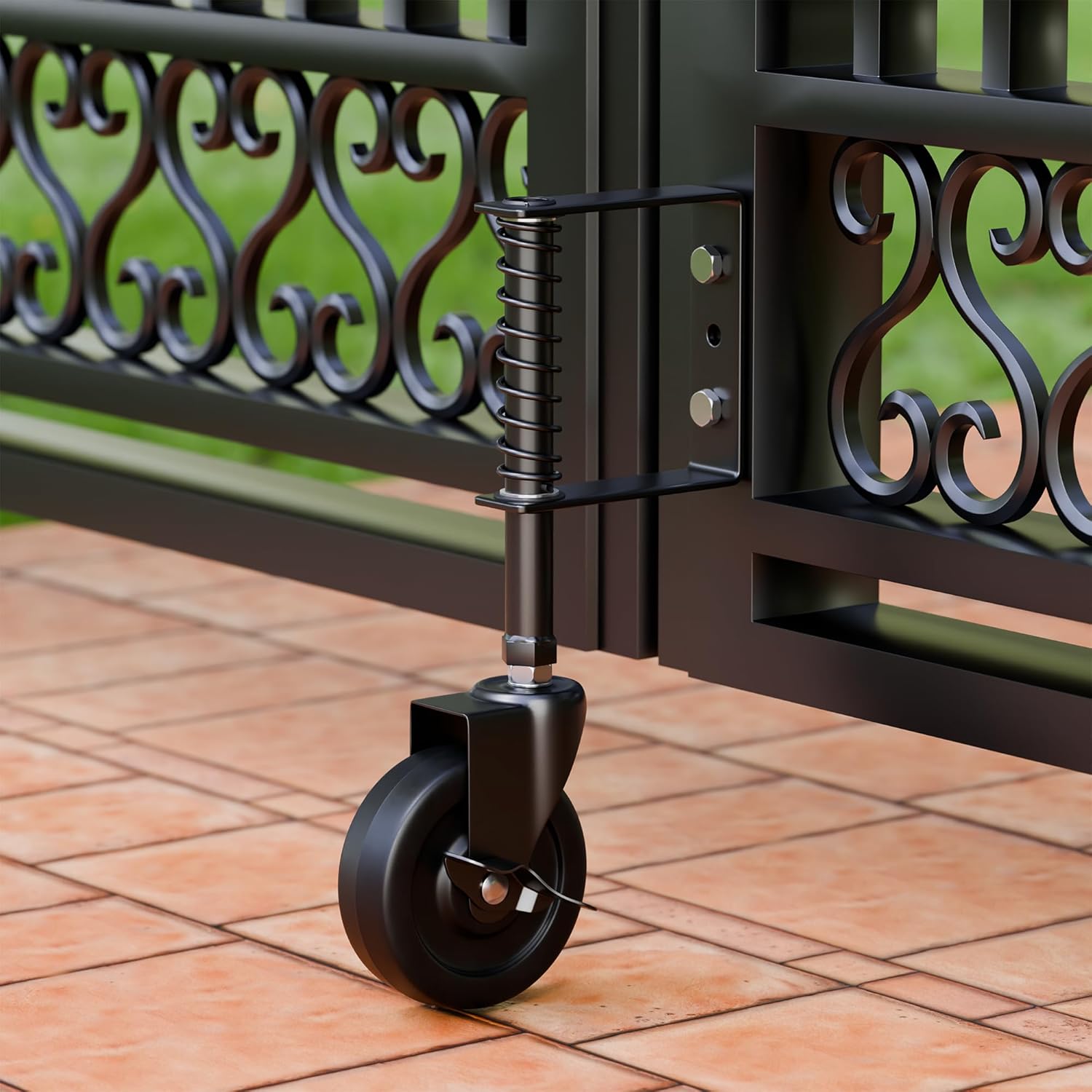 DURIGID4 Spring Loaded Gate Caster for Outdoor Gates