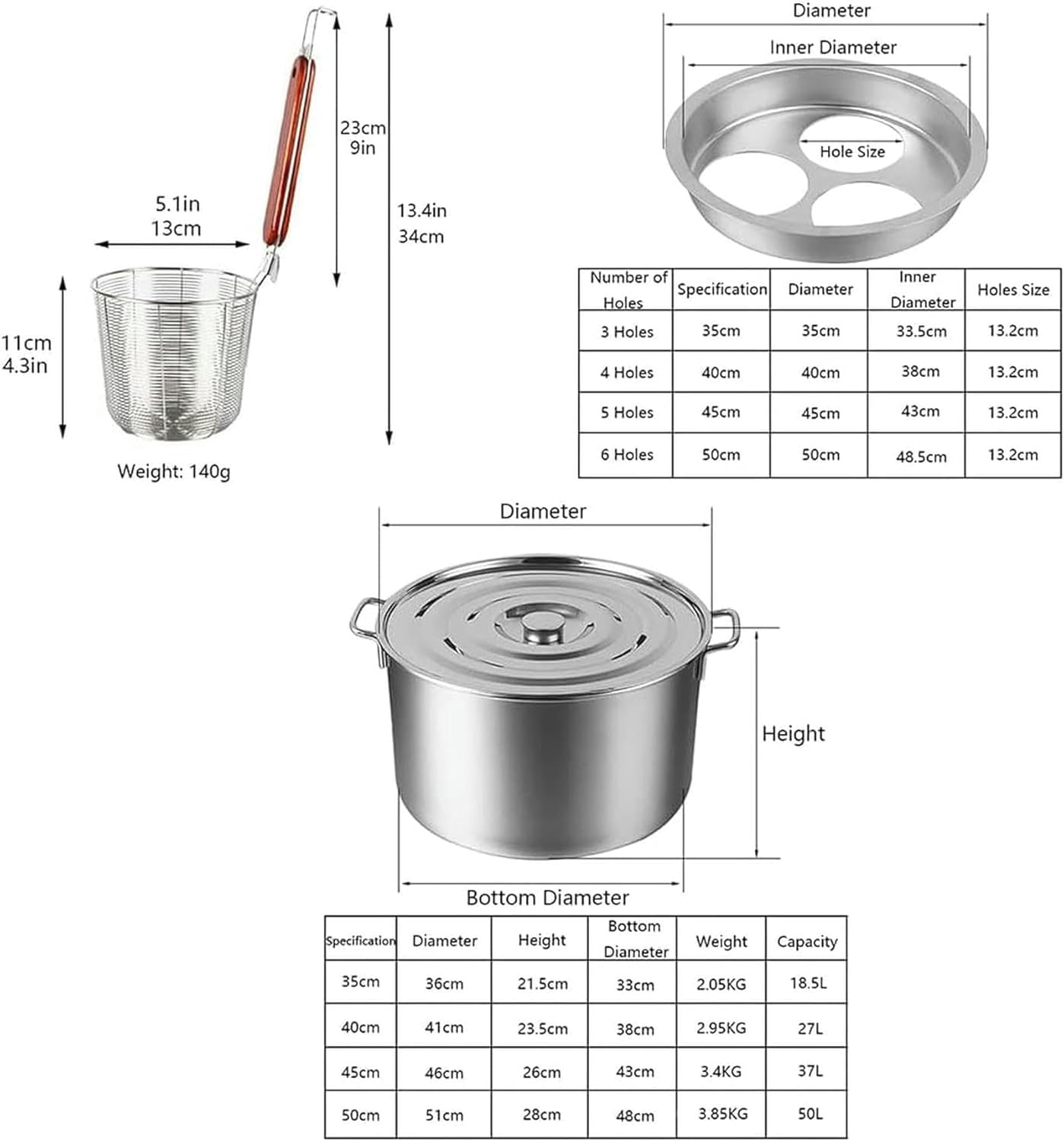 Stainless Steel Commercial Stock Pot for Kitchen Use