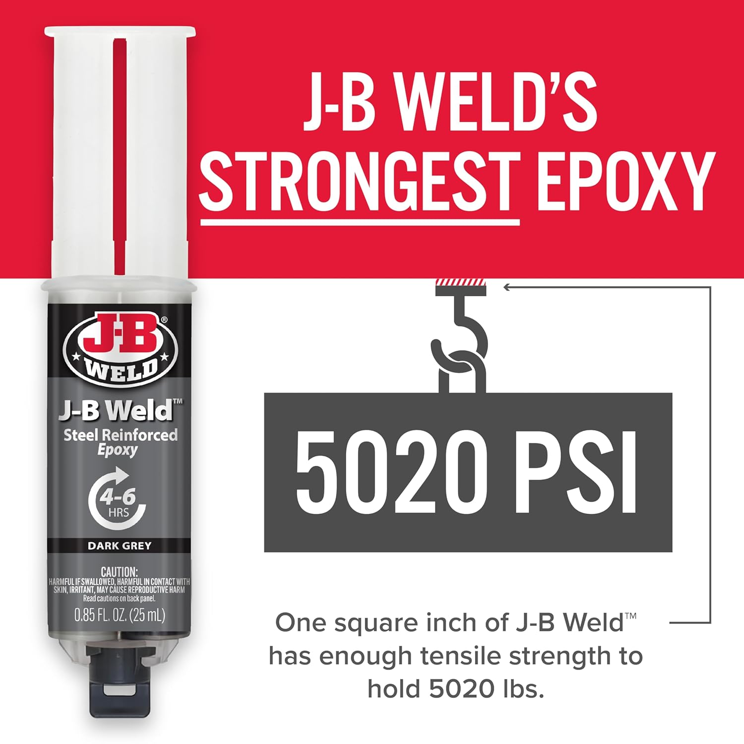 Secure Weld Epoxy Syringe 50165-2PK Dark Grey
