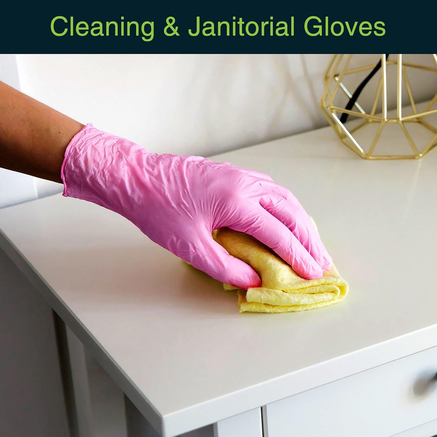 FifthPulse Pink Vinyl Gloves - Perfect for Medical Cooking or General Use