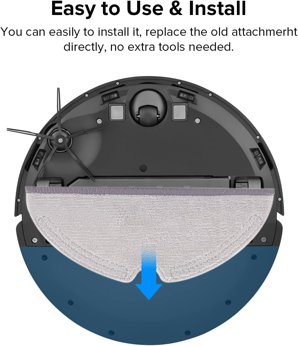 Roborock Mop Cloth 2-Packs with Microfiber