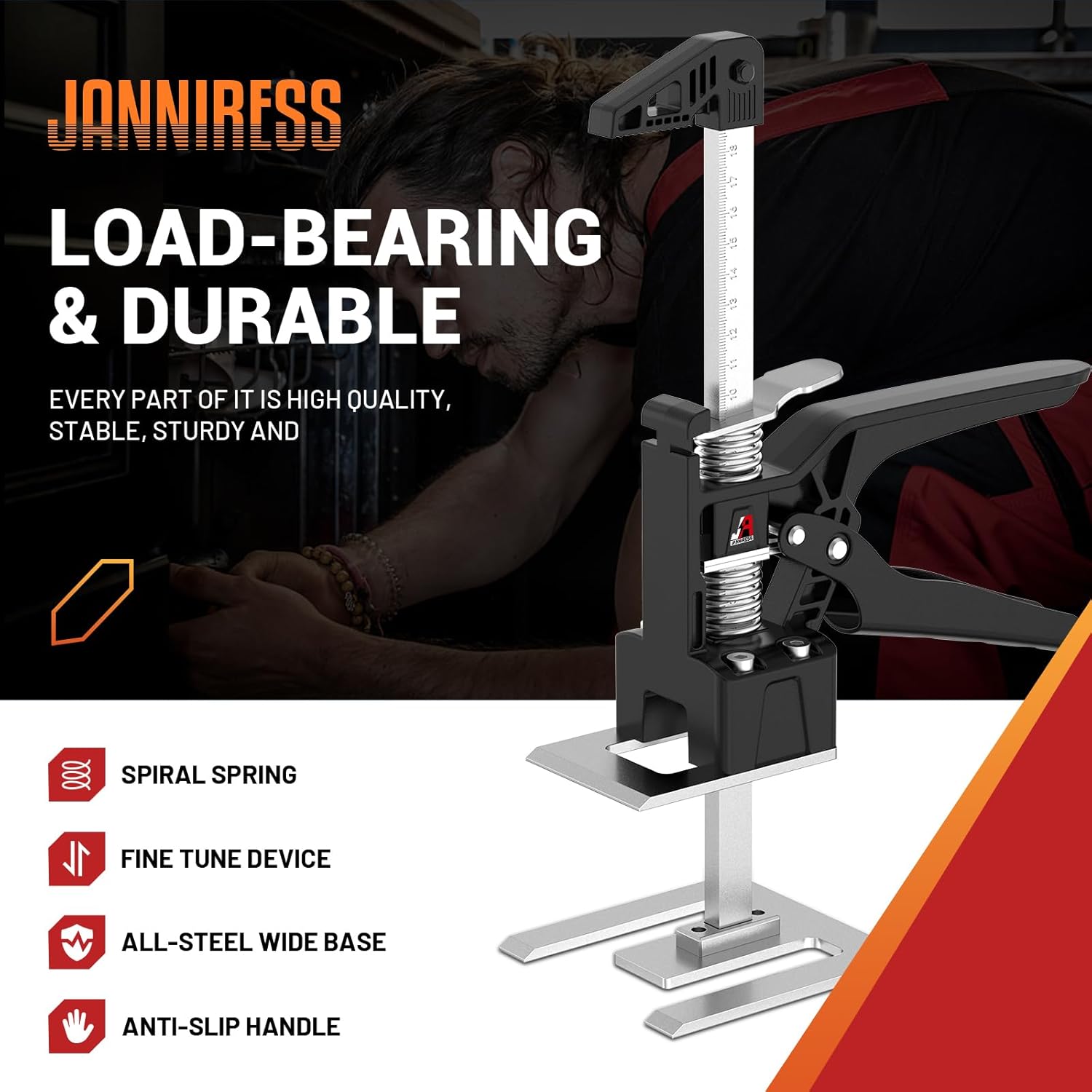 Adjustable Floor Jack Heavy-duty Cabinetry Tile Lifter