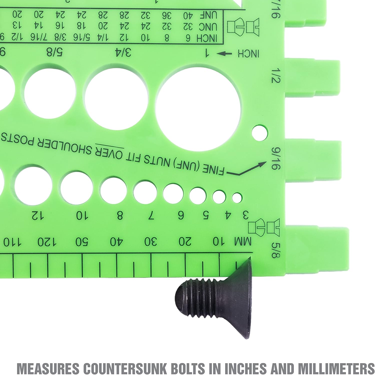 OEMTOOLS Nut Bolt Thread Gauge