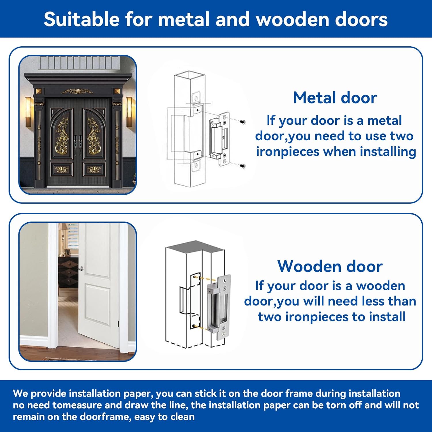 Secure Door Access Lock with Two Models