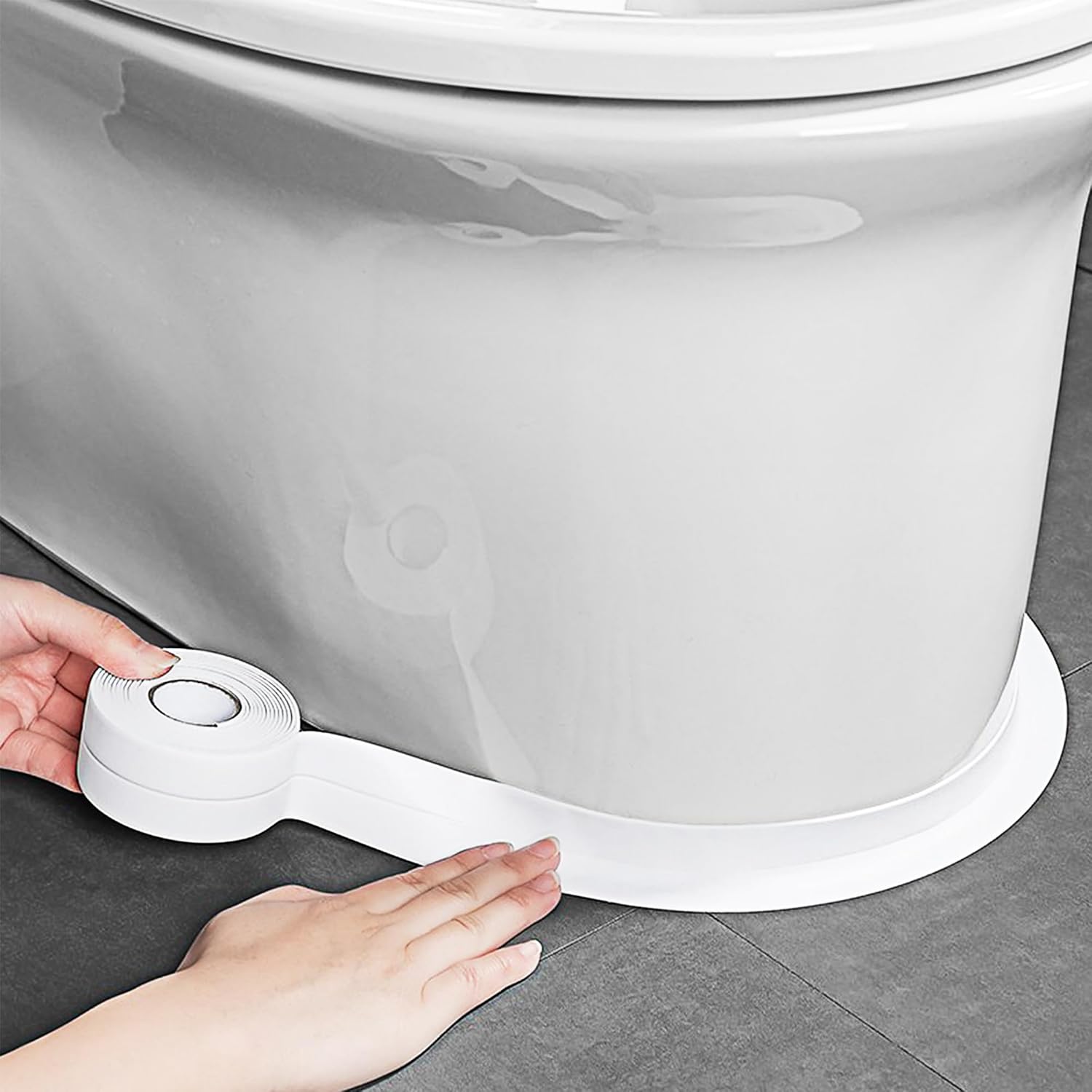 White Caulk Tape - Durable Adhesive bathroom seal