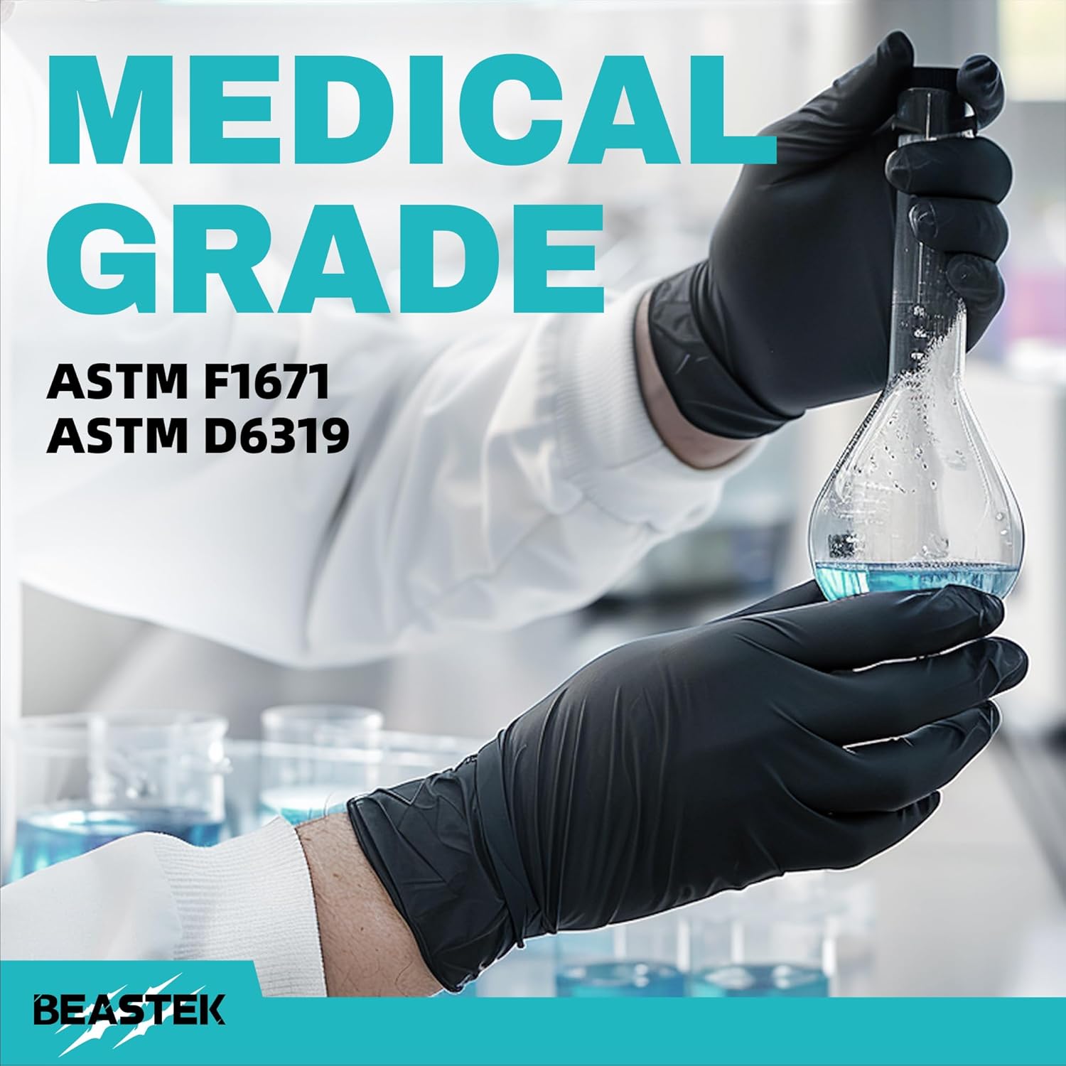 Secure Grip Latex Powder-Free Exam Gloves 4 Mil