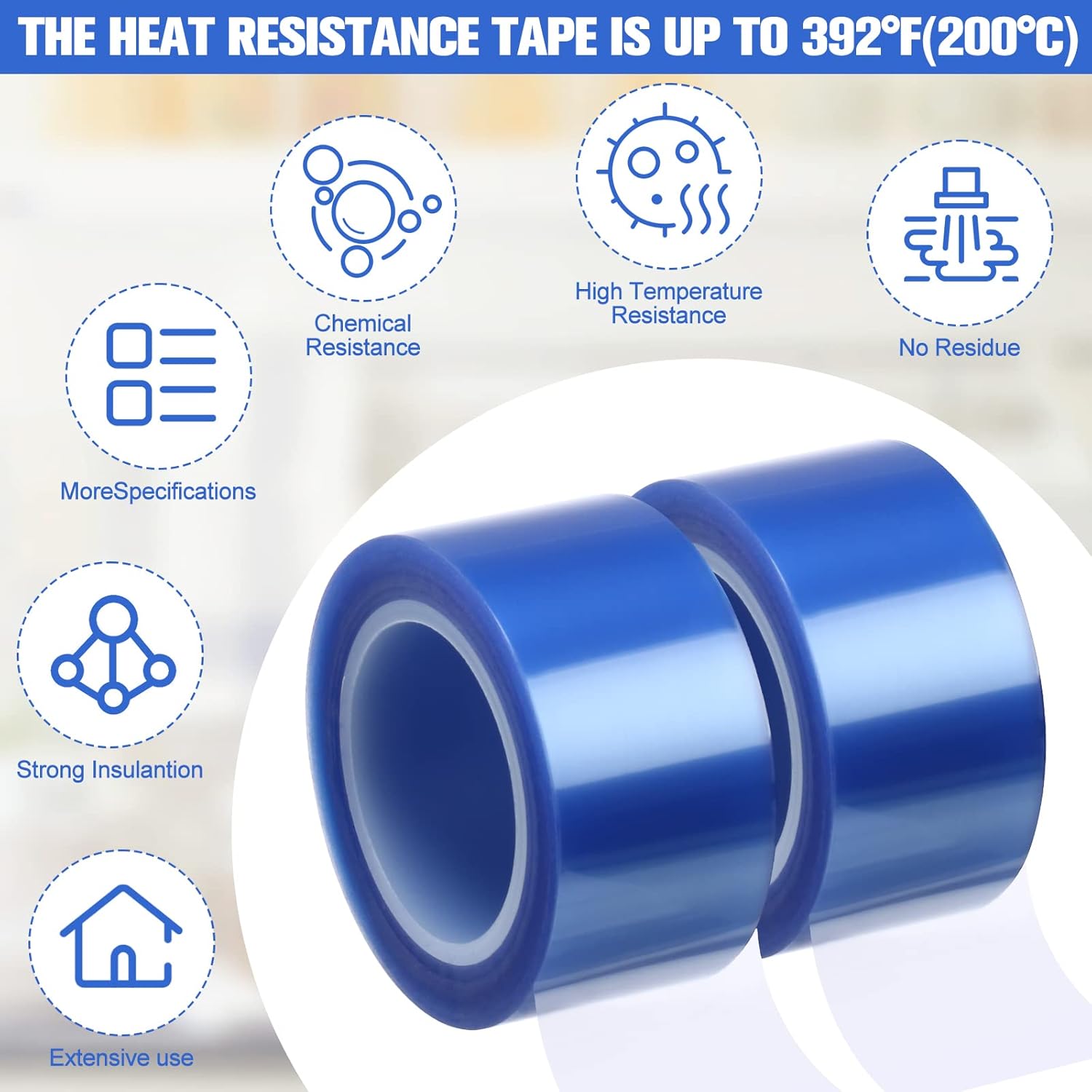 Jadive 10 Rolls Perfect Heat Transfer Tape for Crafts and More