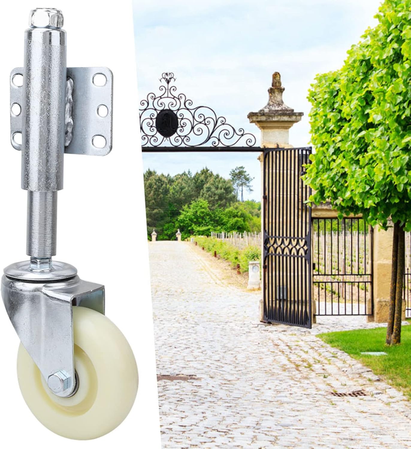 Ejoyous 4 Inch Spring-Loaded Gate Caster
