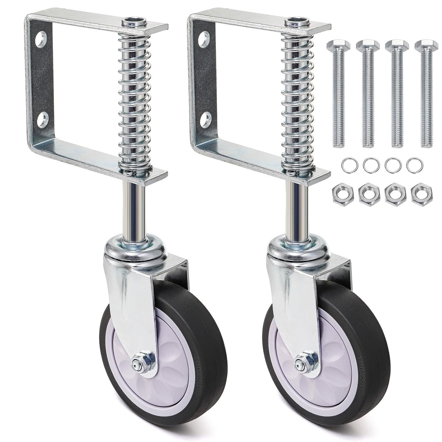 Heavy-Duty 220 lbs Capacity Easy to Use Gate Casters