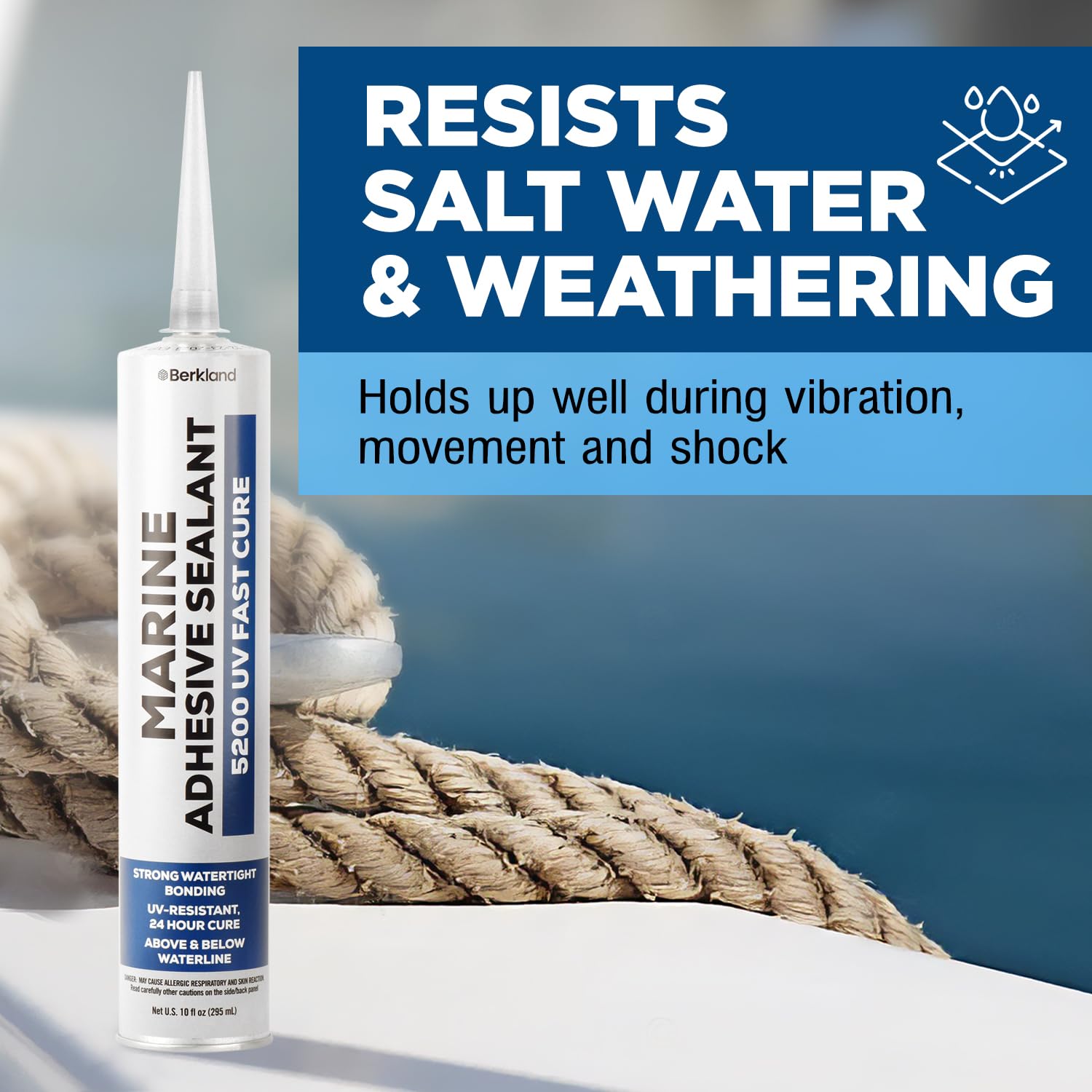 10 oz Marine Adhesive Sealant 5200 Fast Cure White
