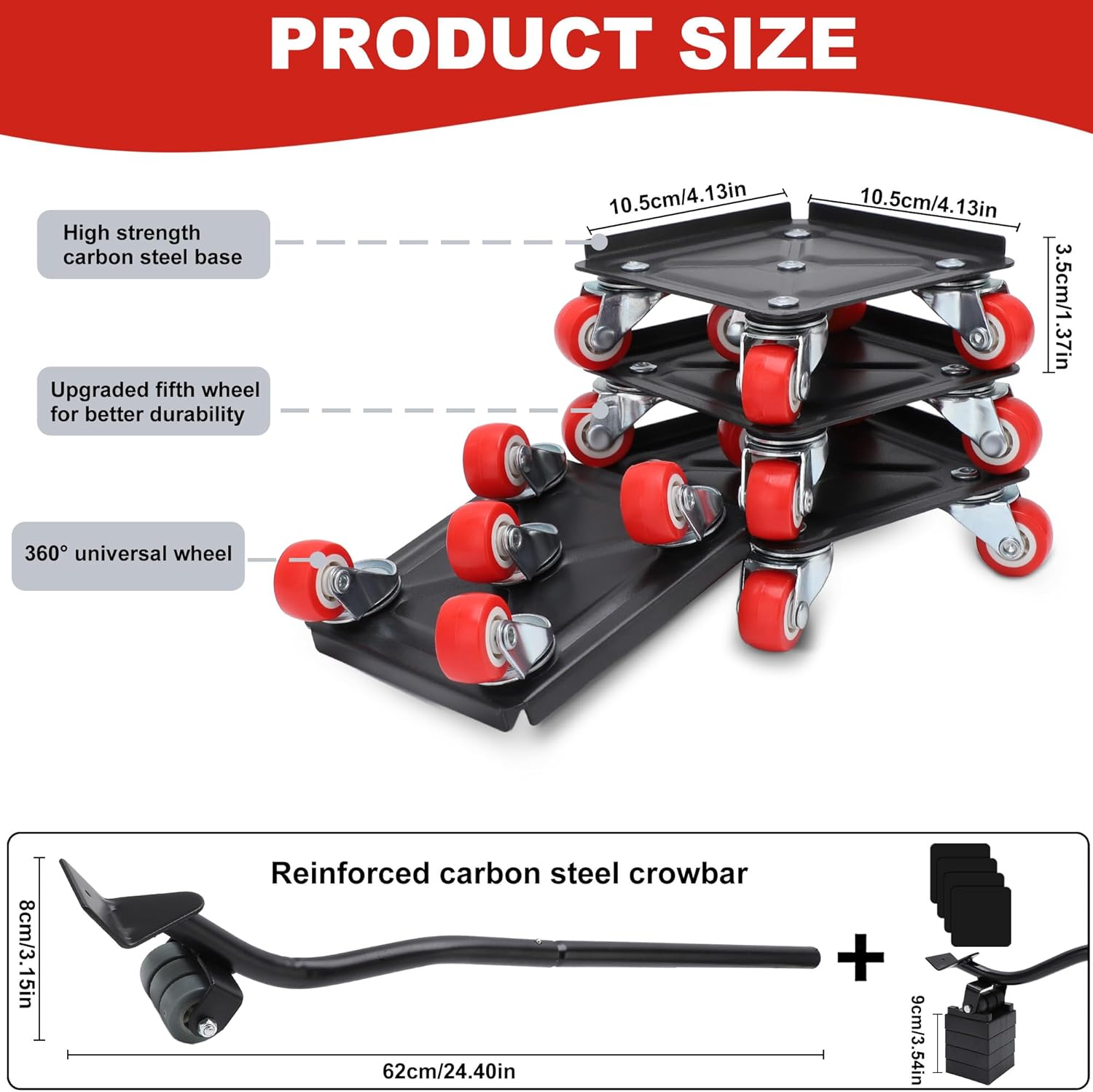 Secure Heavy-Duty Furniture Mover with Wheels