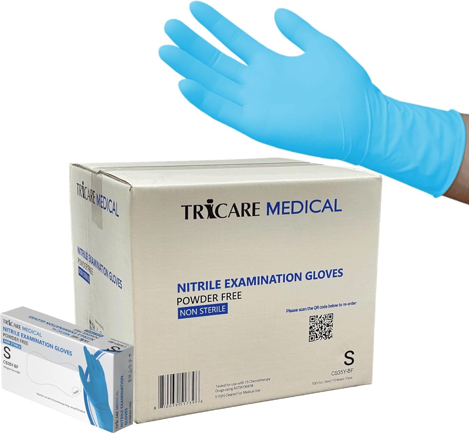 Reliable Durable and Chemically Tested Nitrile Exam Gloves