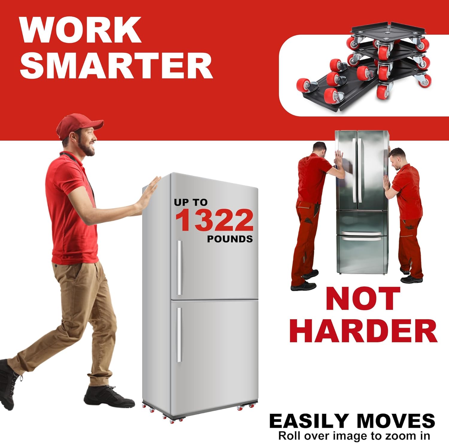 Secure Heavy-Duty Furniture Mover with Wheels