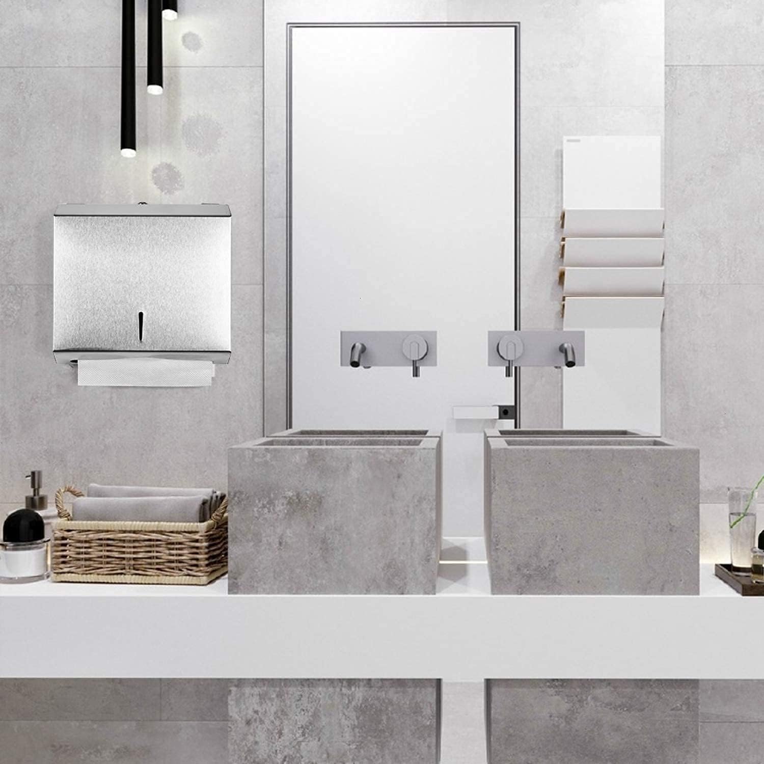 Wall-Mounted Commercial Paper Towel Dispo with Lock