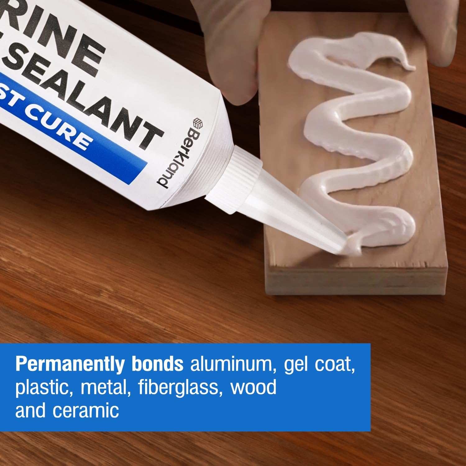 Sturdy Marine Adhesive 5200 Fast-Cure Sealant by Berkland UV-Resistant Water-Proof