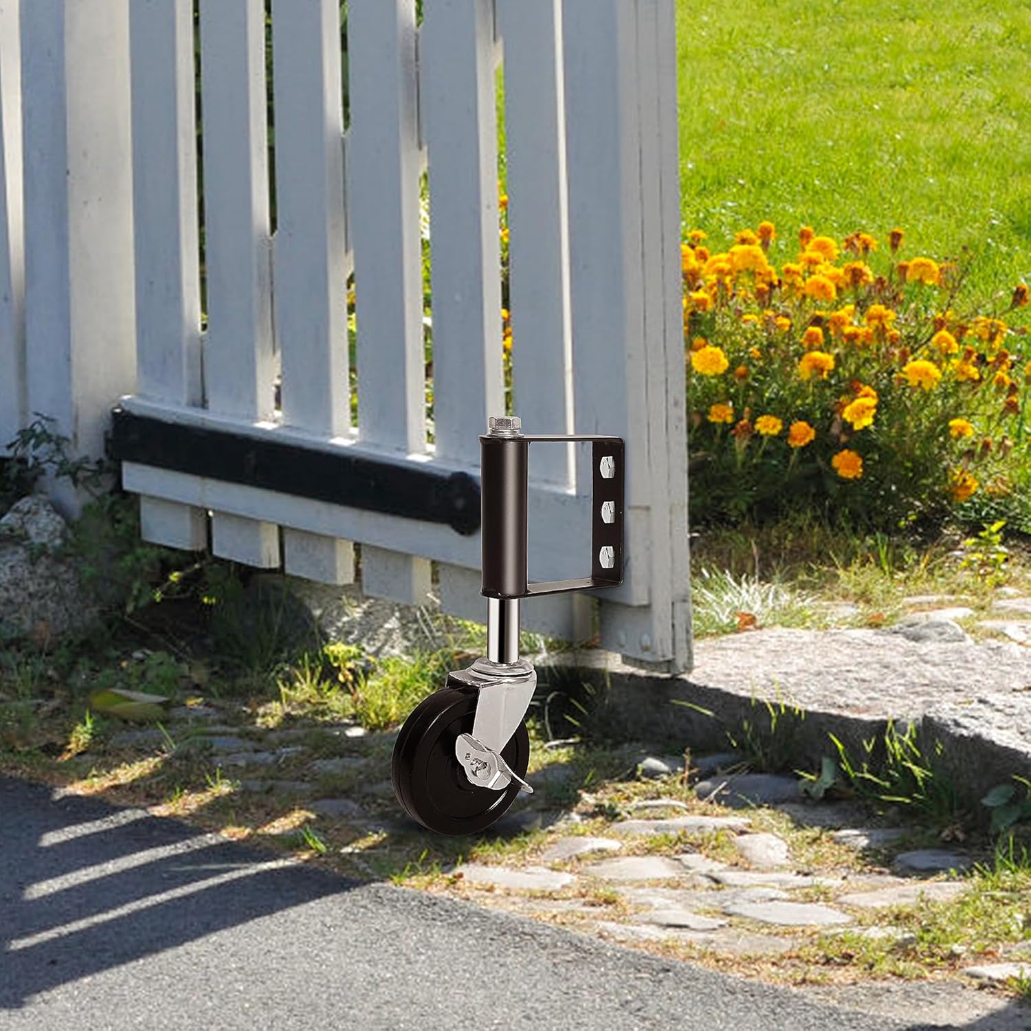 2 Pack Spring Loaded Adjustable Gate Wheel
