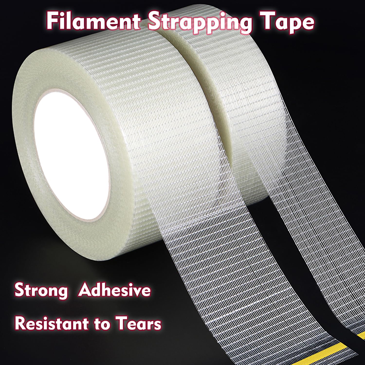 Heavy-Duty Equivalent Fiberglass Filament Strapping Tape