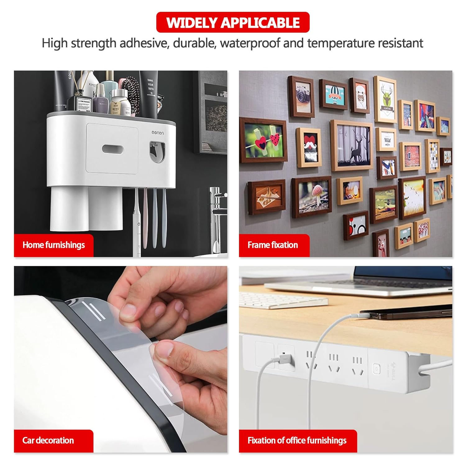 Heavy-Duty 3M Mounting Tape for Smooth Stick-On Applications
