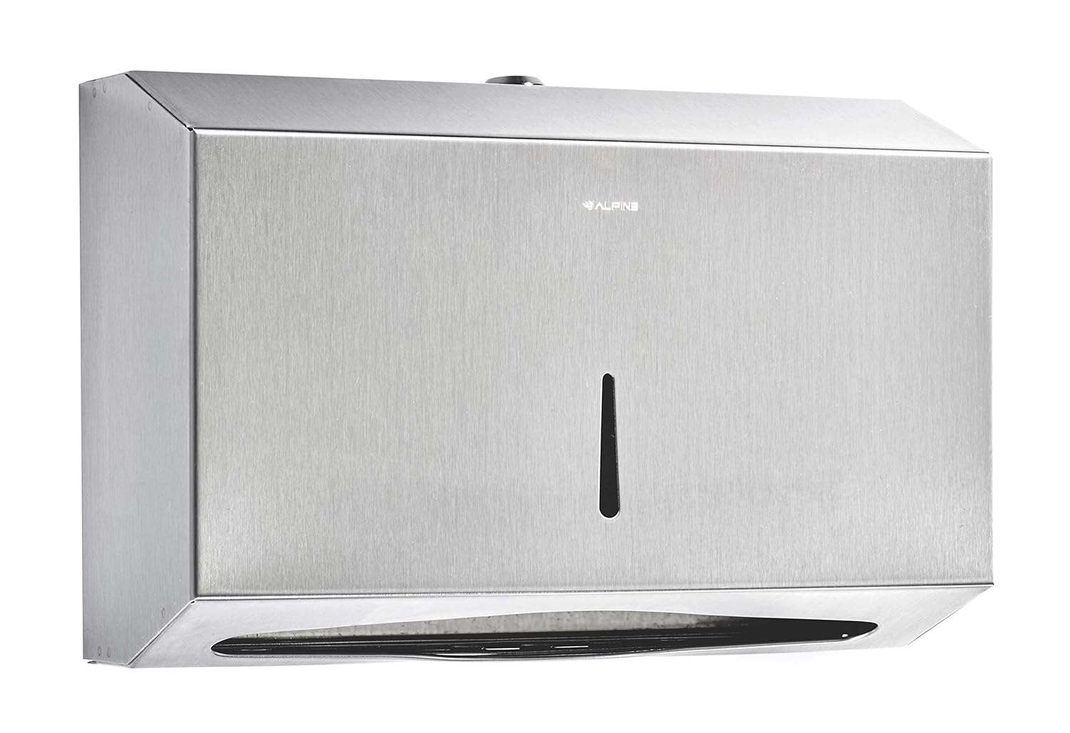 Alpine Industries 304 Stainless Steel 200 C-Fold Towel Dispenser Non-Washable