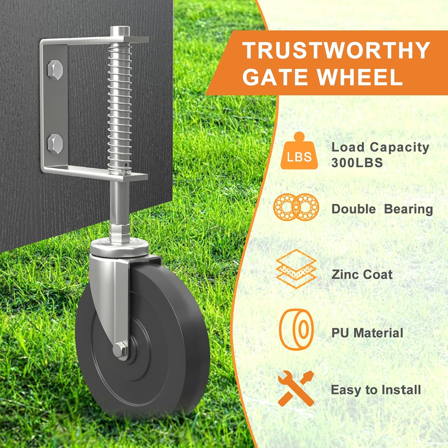 Super Strong Smooth 5 Gate Caster with 413 Spring Easy to Install Durable